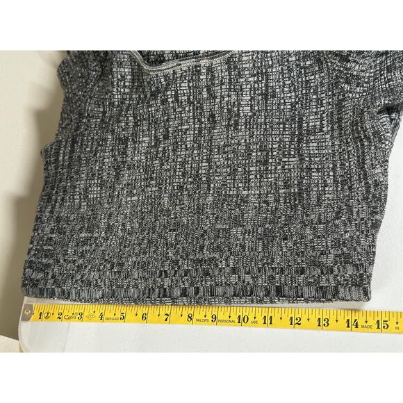 Ivanka Trump Dress Womens Small Black Gray Knit Fit & Flare Stretch Minimalist - Picture 11 of 12